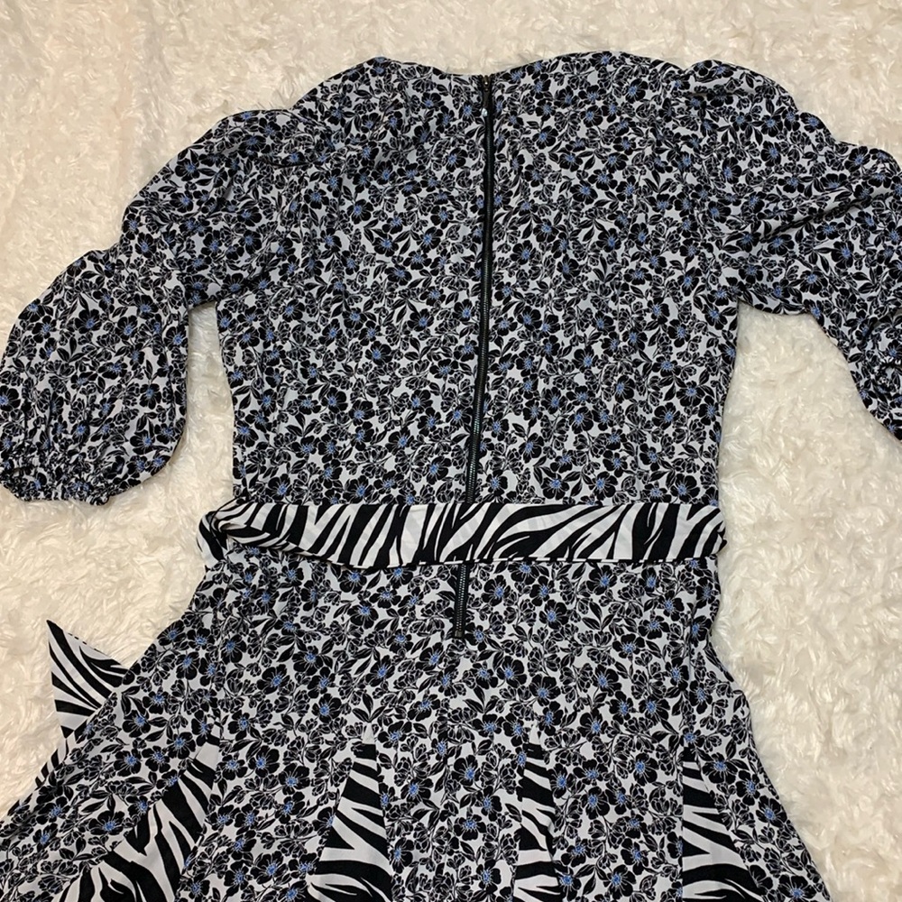 WHBM Mixed Print Belted Dress - Picture 3 of 7